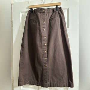 Deep brown vintage maxi skirt